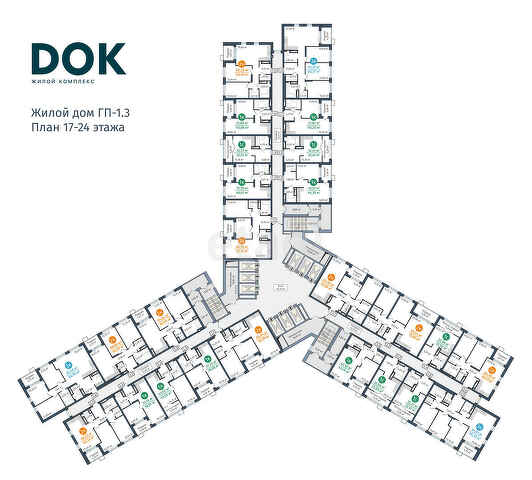  ГП-1.3, ЖК DOK (ДОК), ул Краснооктябрьская, д. 12 -