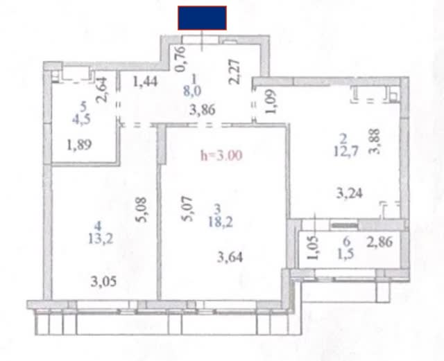 2-комн. квартира , 58.1м² , 15/16 этаж