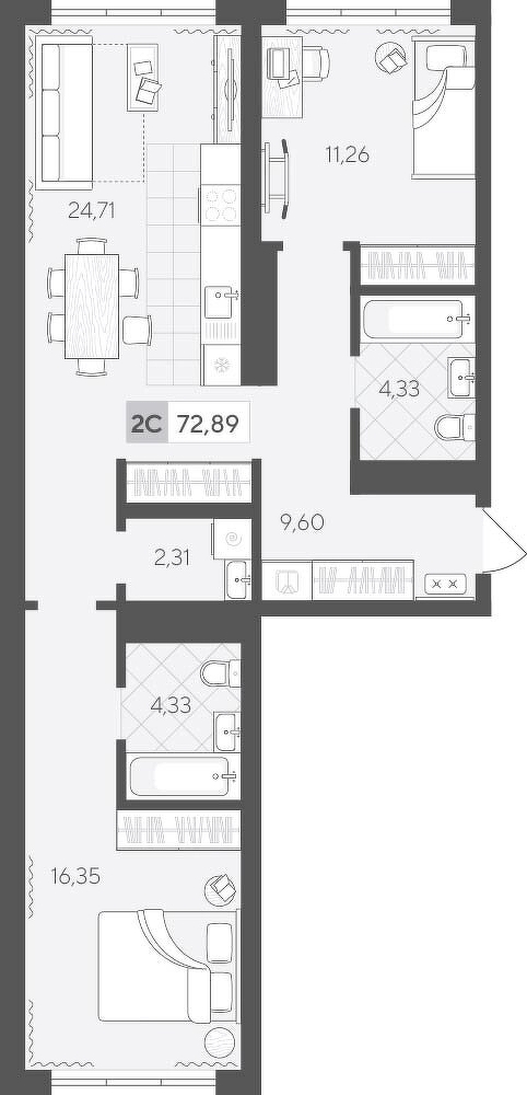 Скандиа. Квартал у Леса