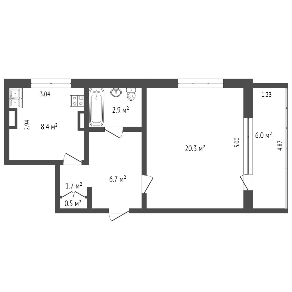 Покупка однокомнатной квартиры 🏢 улица Дмитрия Ульянова в Севастополе ...