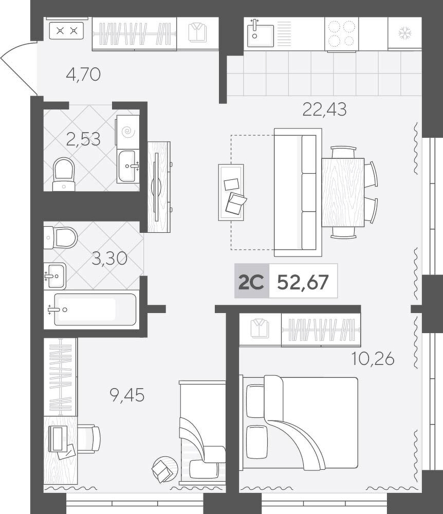 Скандиа. Квартал у Леса