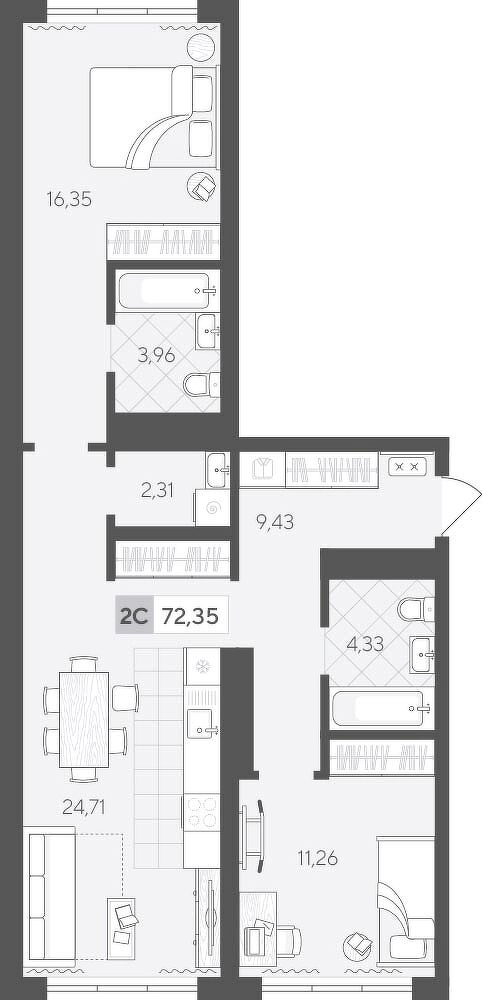Скандиа. Квартал у Леса