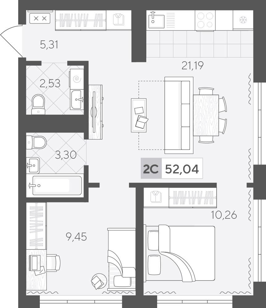 Скандиа. Квартал у Леса