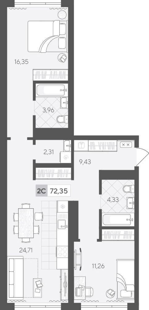 Скандиа. Квартал у Леса