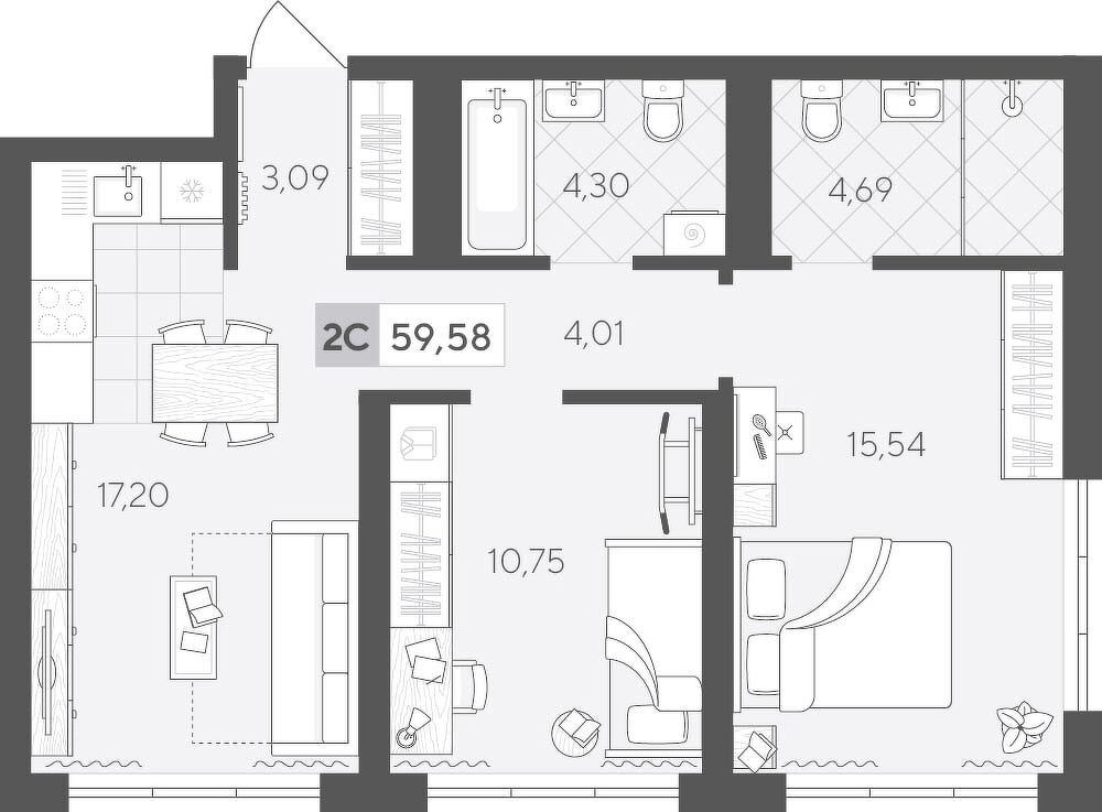 Скандиа. Квартал у Леса