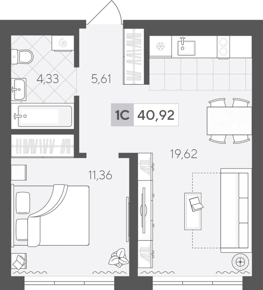 Скандиа. Квартал у Леса