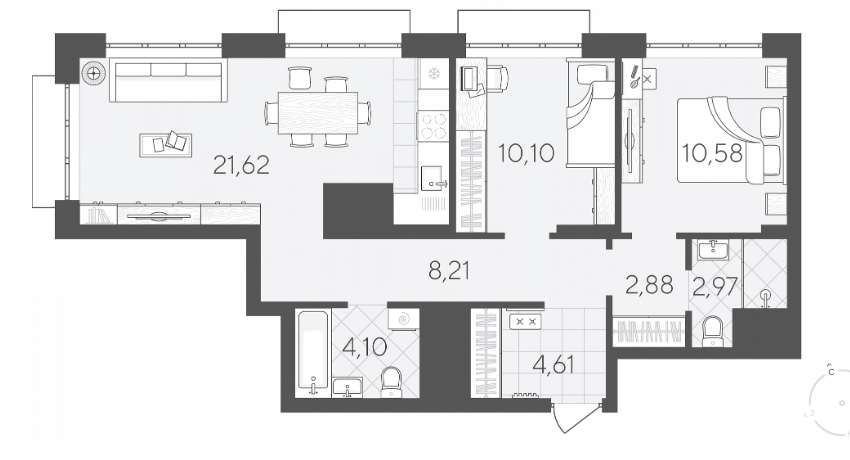 Скандиа. Дом на берегу Туры