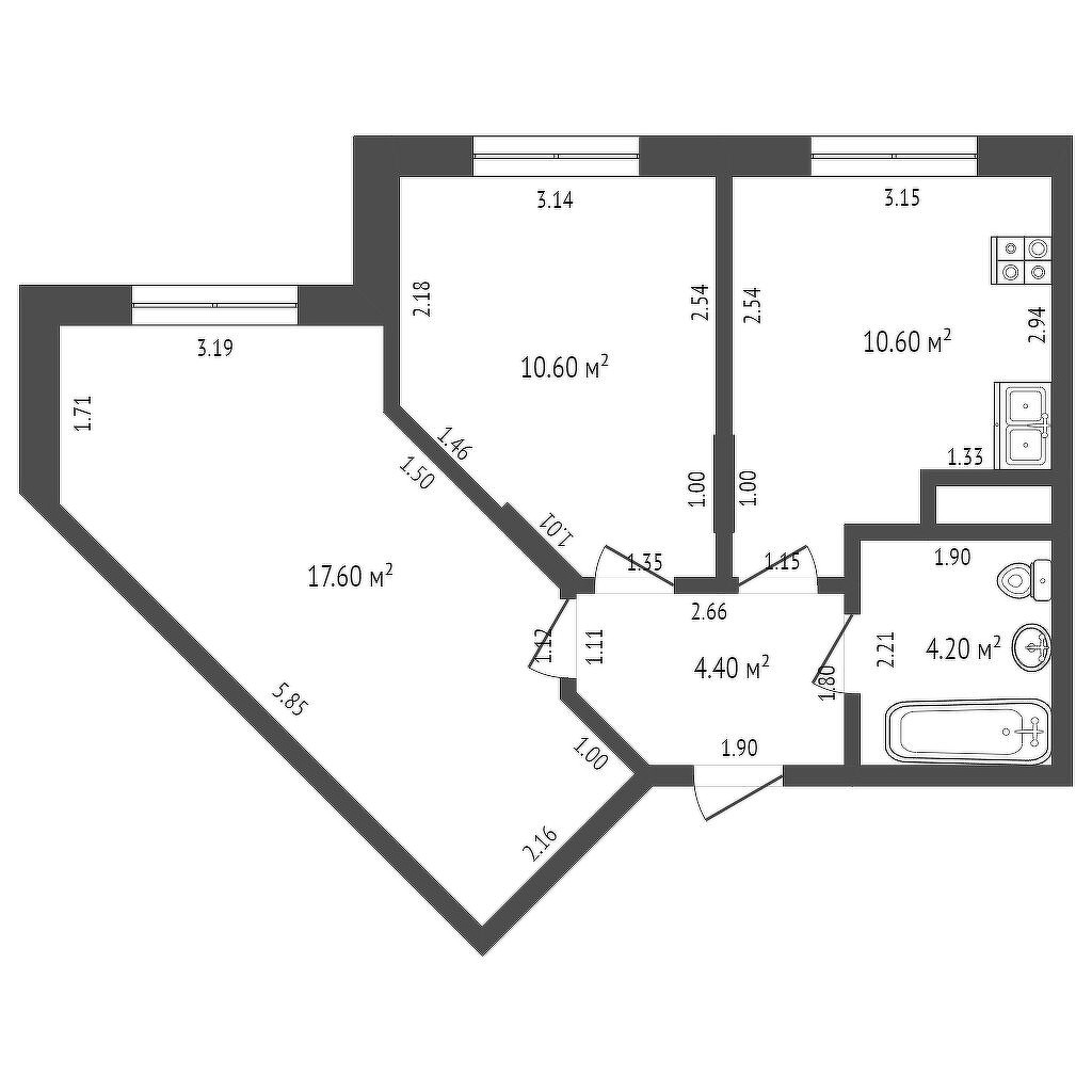 Купить Двушку В Жк Борисоглебского Вторичка