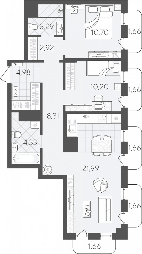Скандиа. Квартал в Слободе