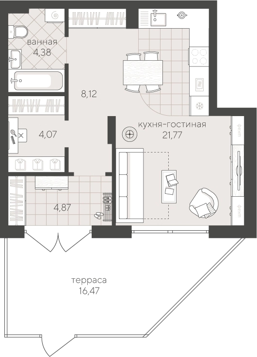 Скандиа. Квартал у озера