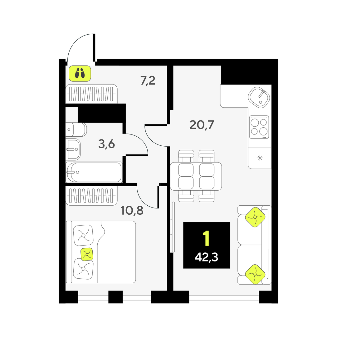 Дивный квартал у озера