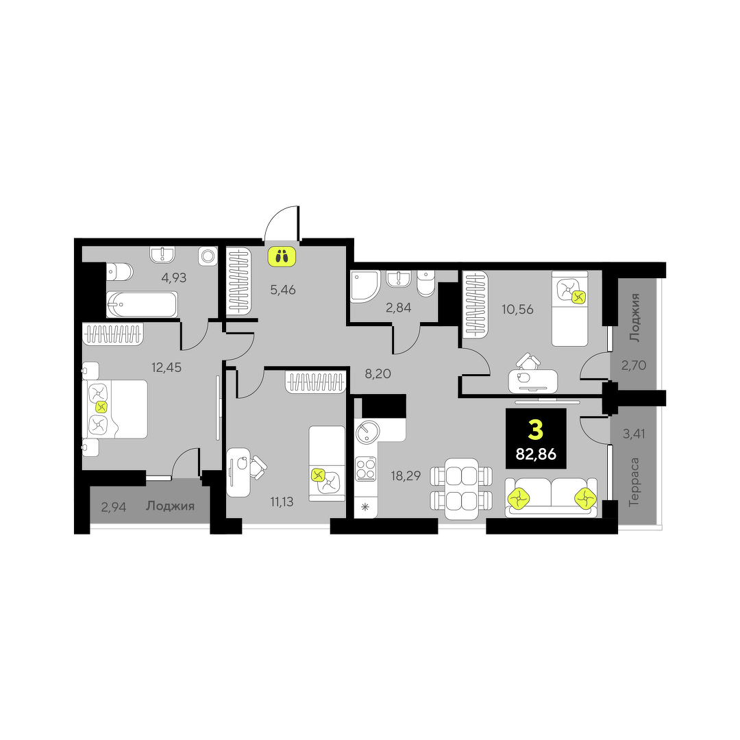 Дивный квартал у озера