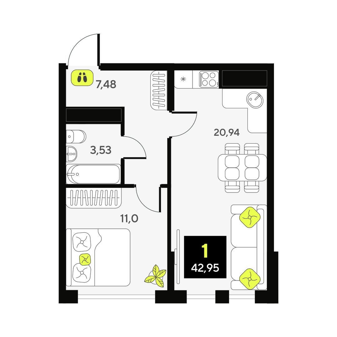 Дивный квартал у озера