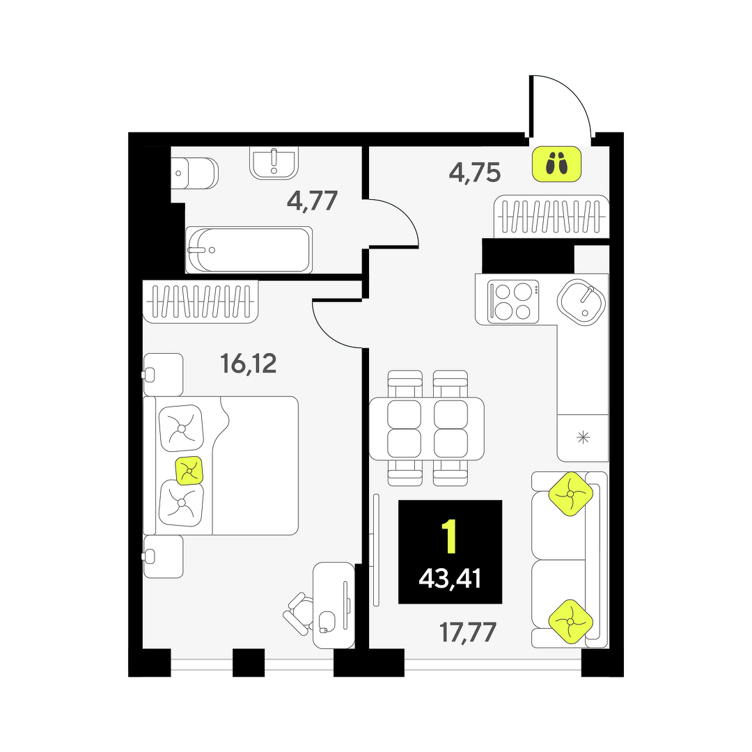 Дивный квартал у озера