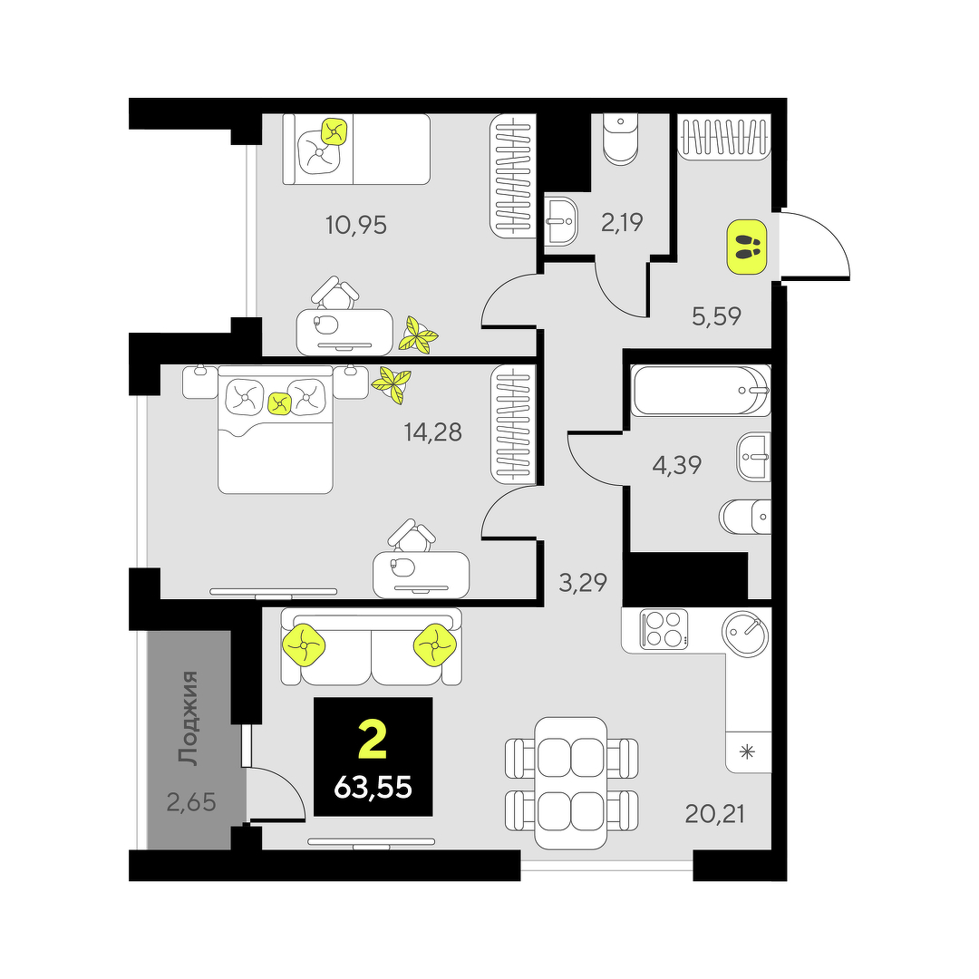 Дивный квартал у озера