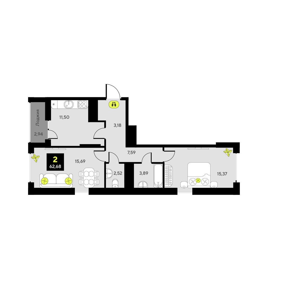 Дивный квартал у озера