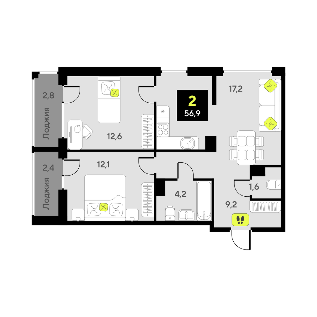 Дивный квартал у озера