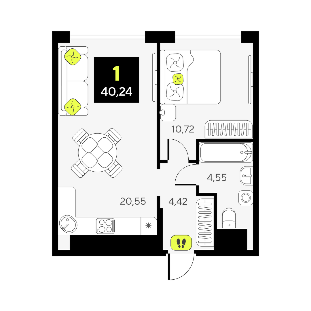 Дивный квартал у озера