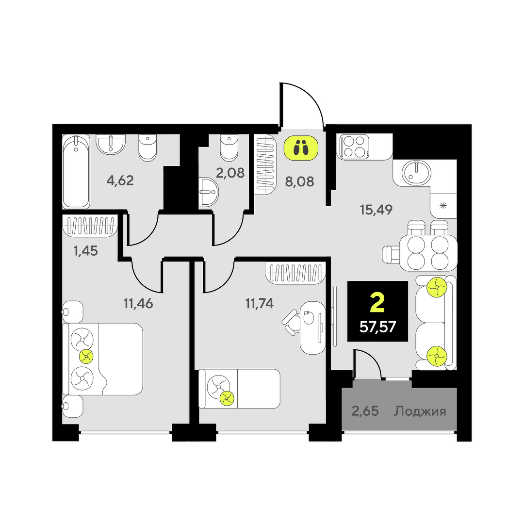 Дивный квартал у озера