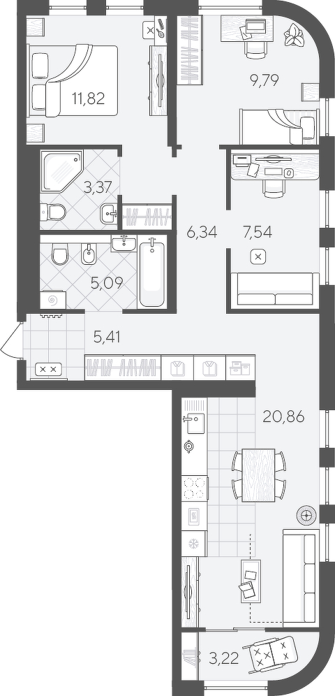Скандиа. Квартал в Комарово Парк
