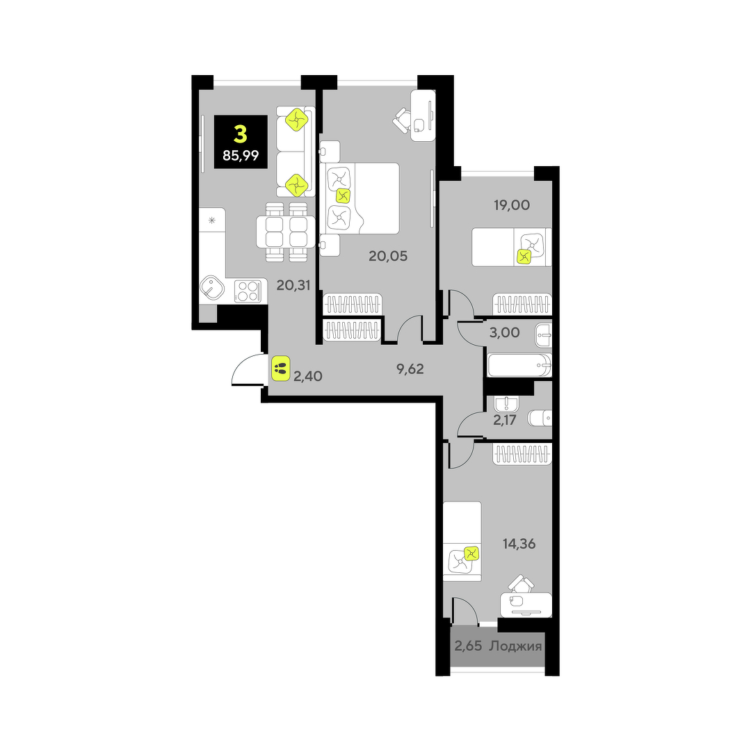 Дивный квартал у озера