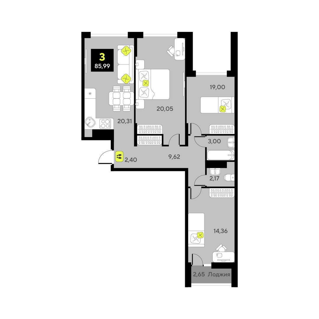 Дивный квартал у озера