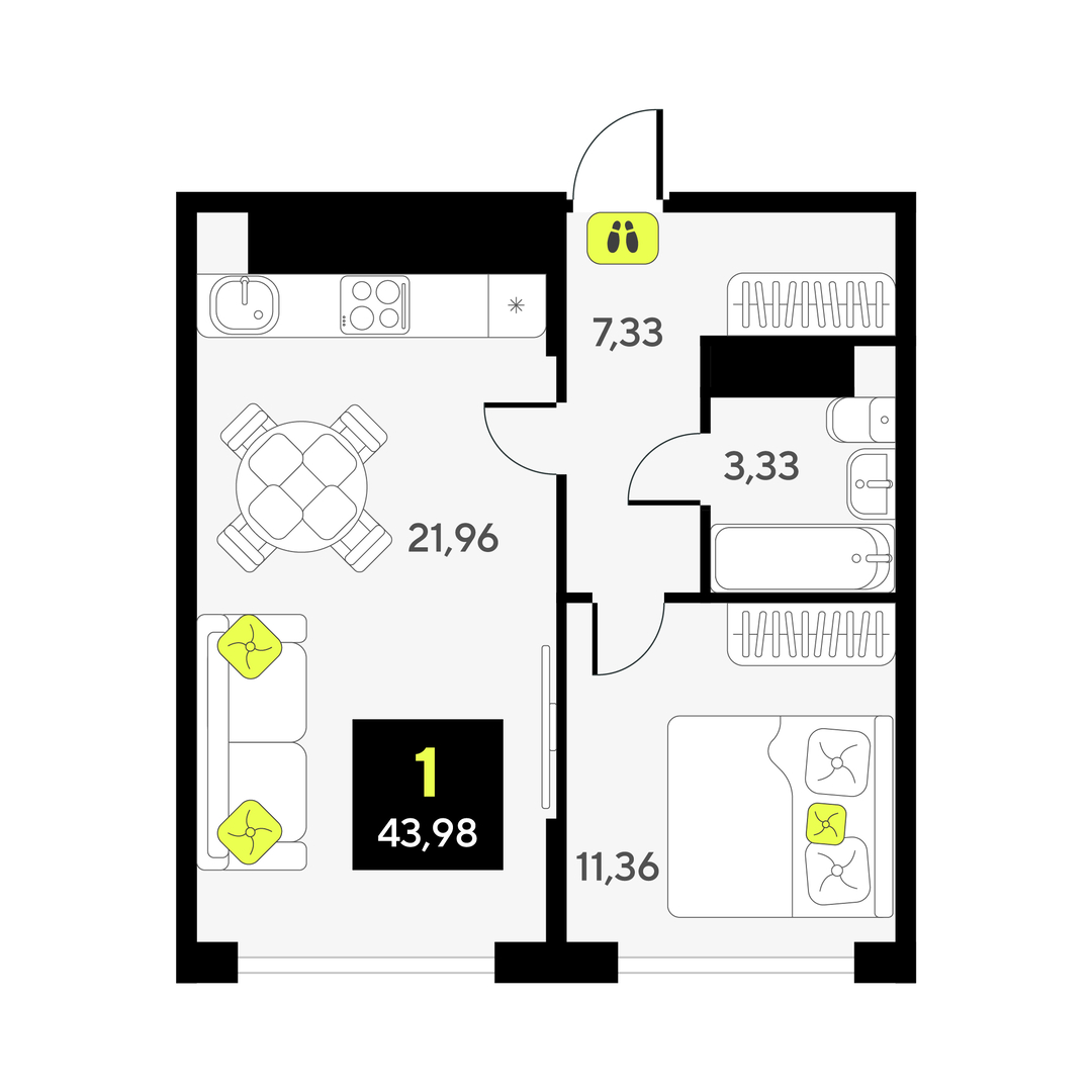 Дивный квартал у озера