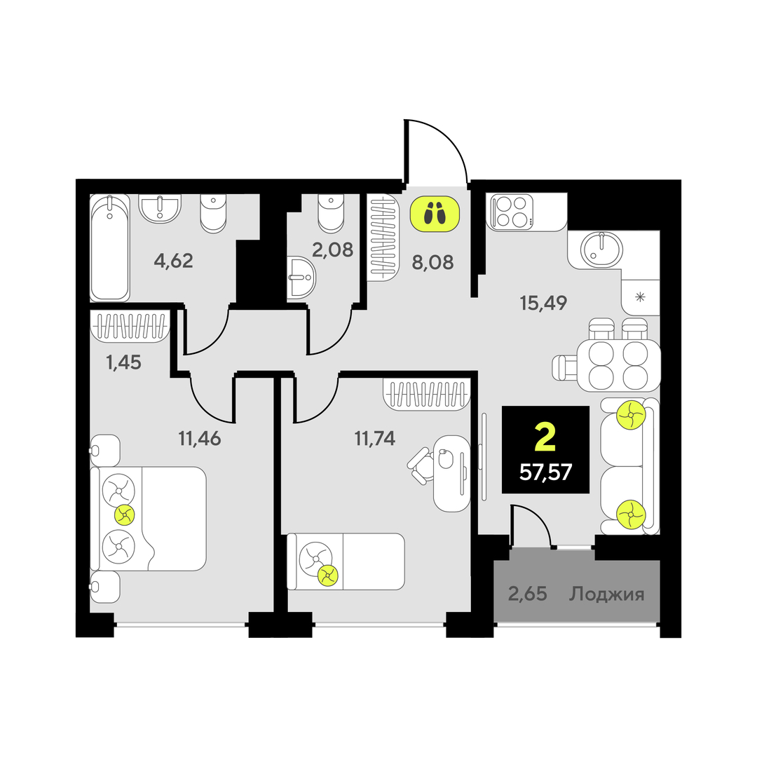 Дивный квартал у озера