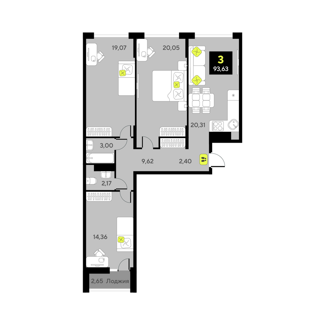 Дивный квартал у озера