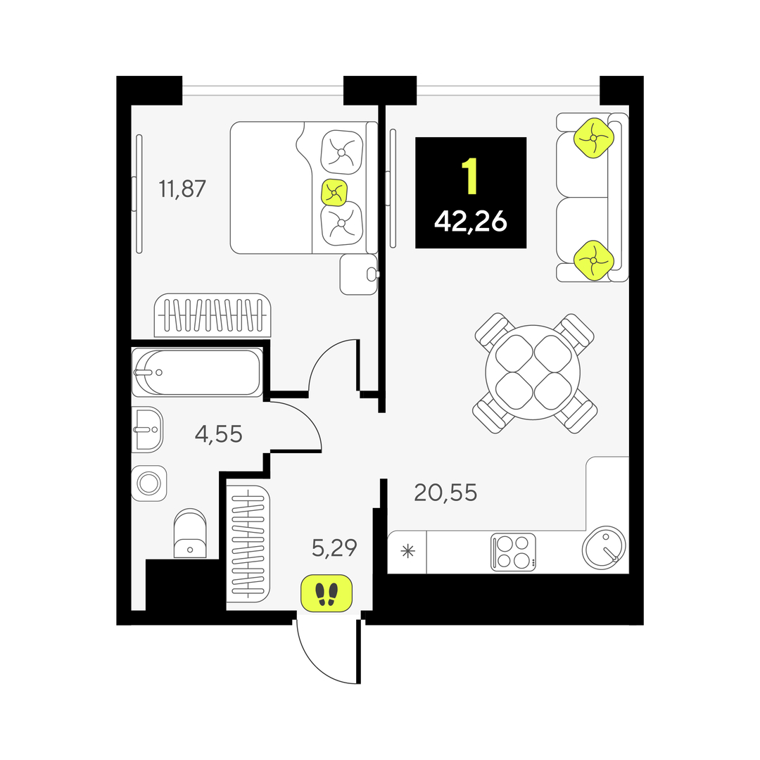 Дивный квартал у озера