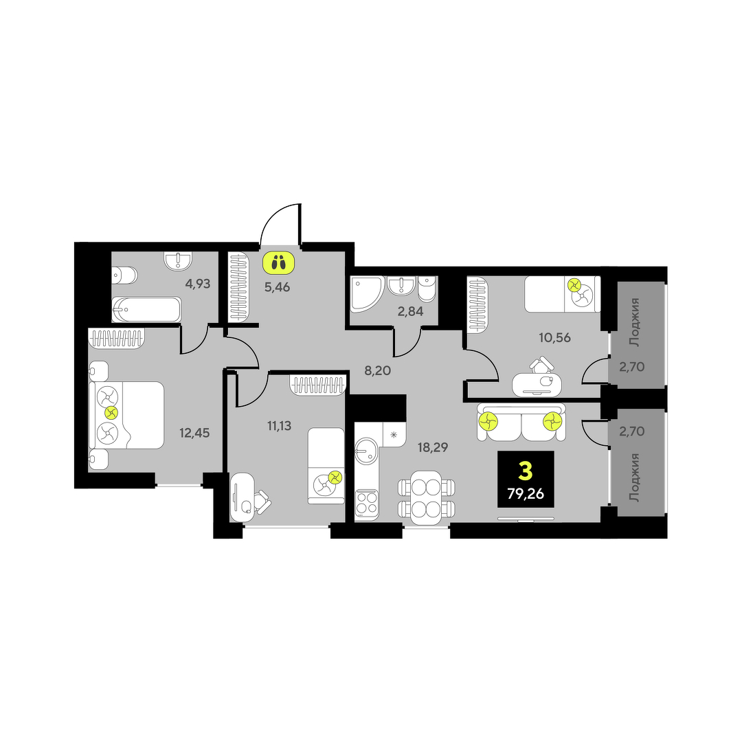 Дивный квартал у озера