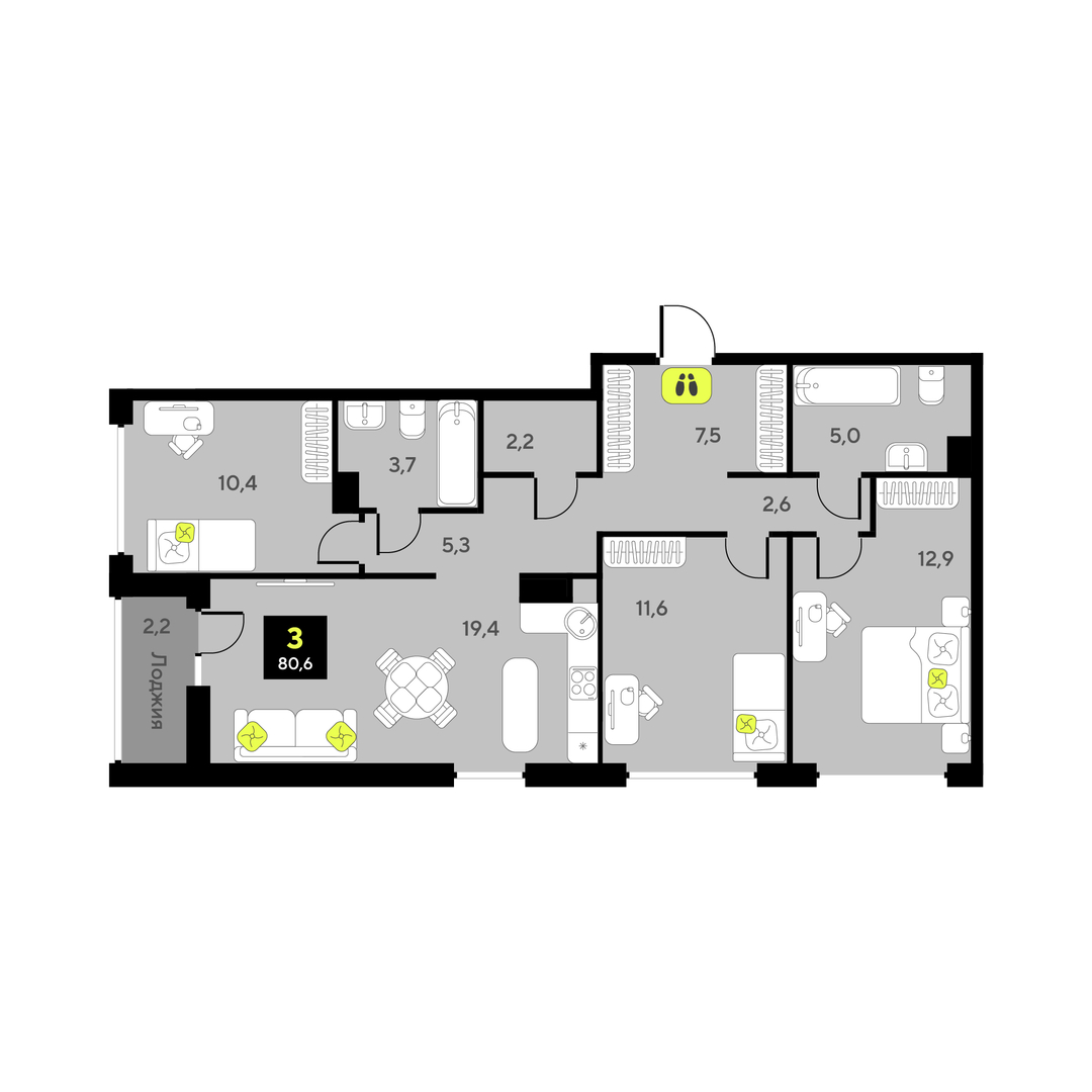 Дивный квартал у озера