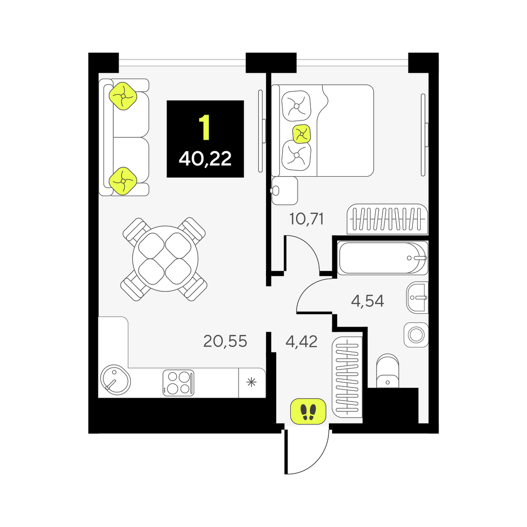 Дивный квартал у озера