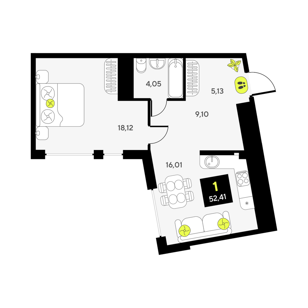 Дивный квартал у озера