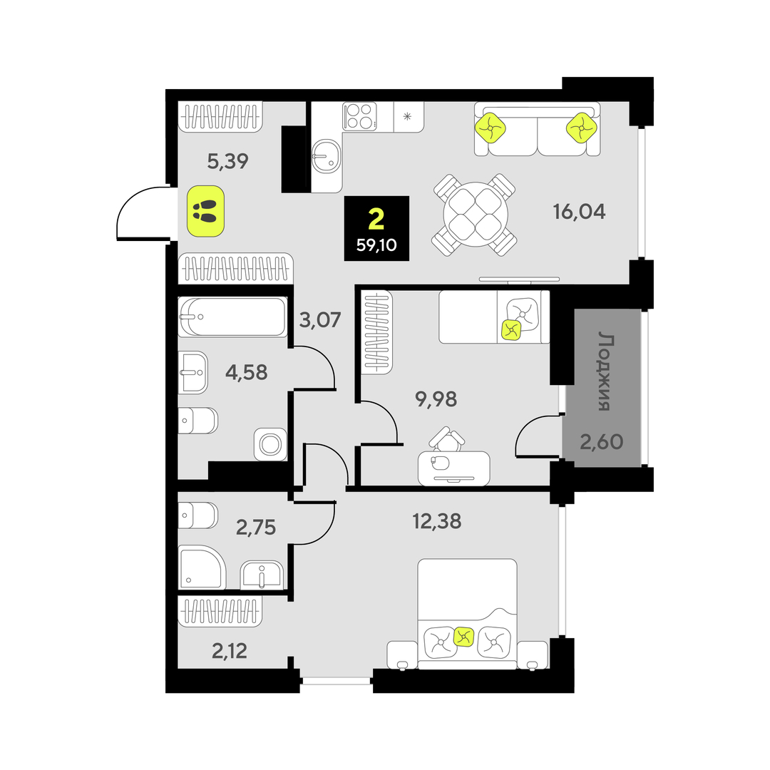 Дивный квартал у озера