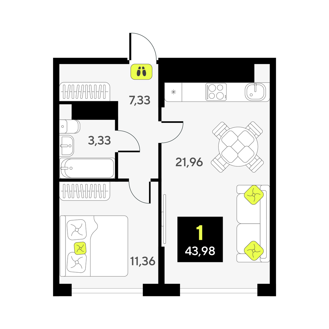 Дивный квартал у озера