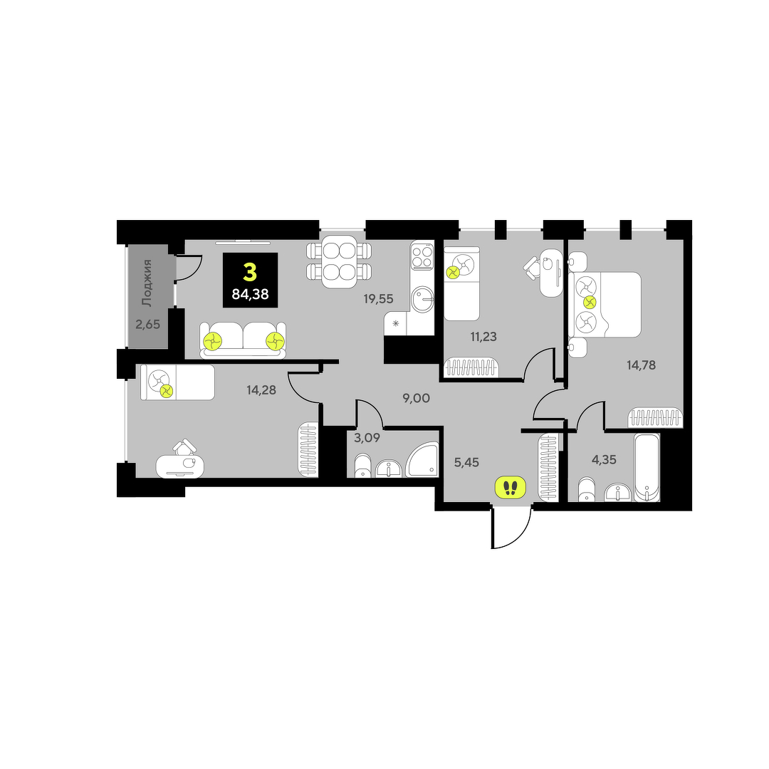 Дивный квартал у озера