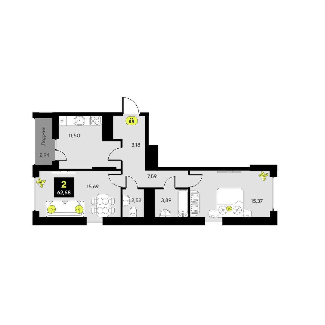 Дивный квартал у озера