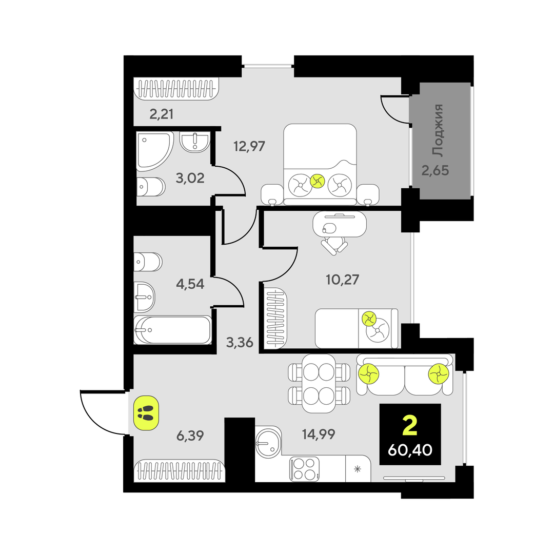 Дивный квартал у озера