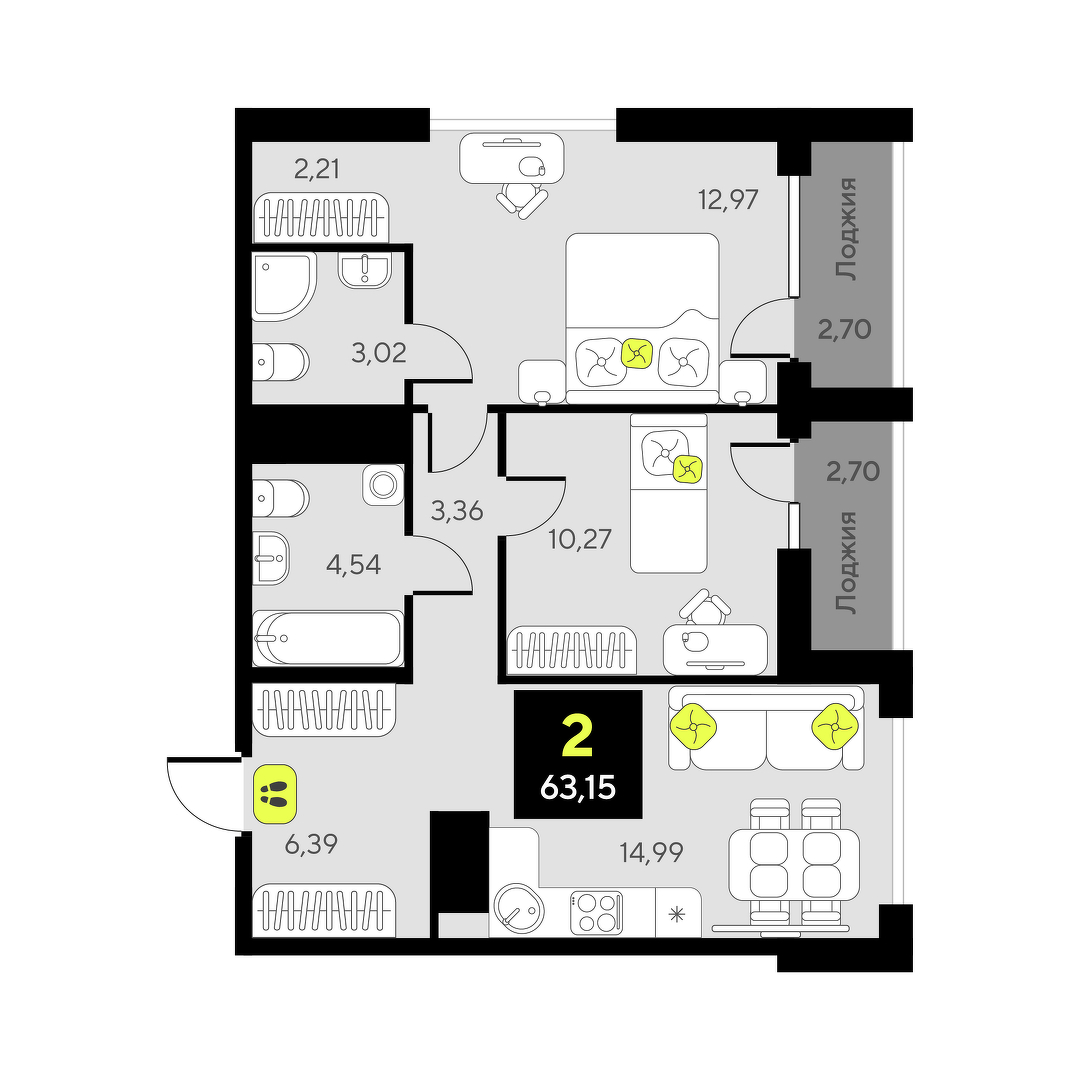 Дивный квартал у озера