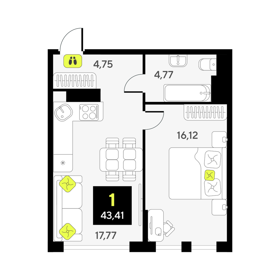 Дивный квартал у озера