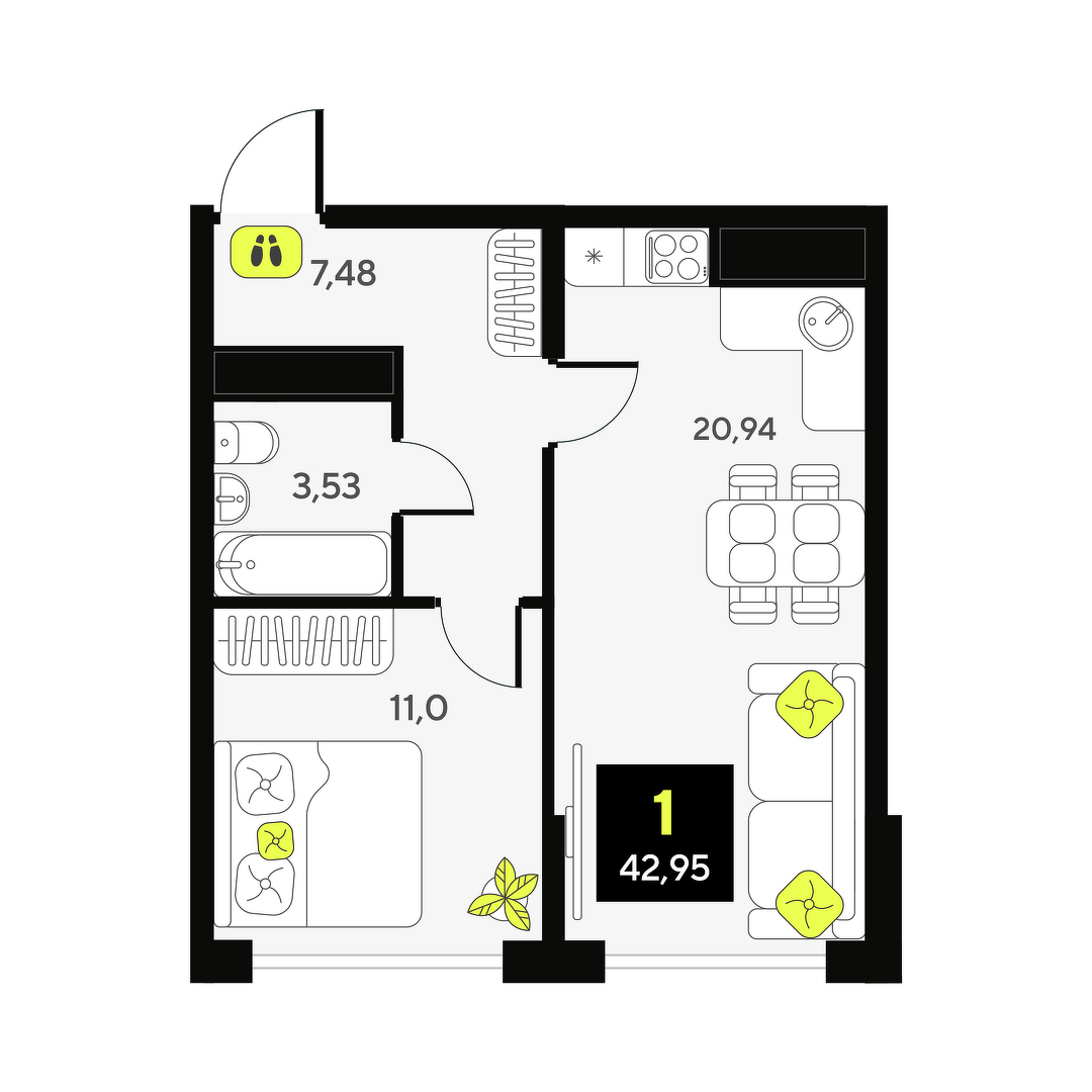 Дивный квартал у озера