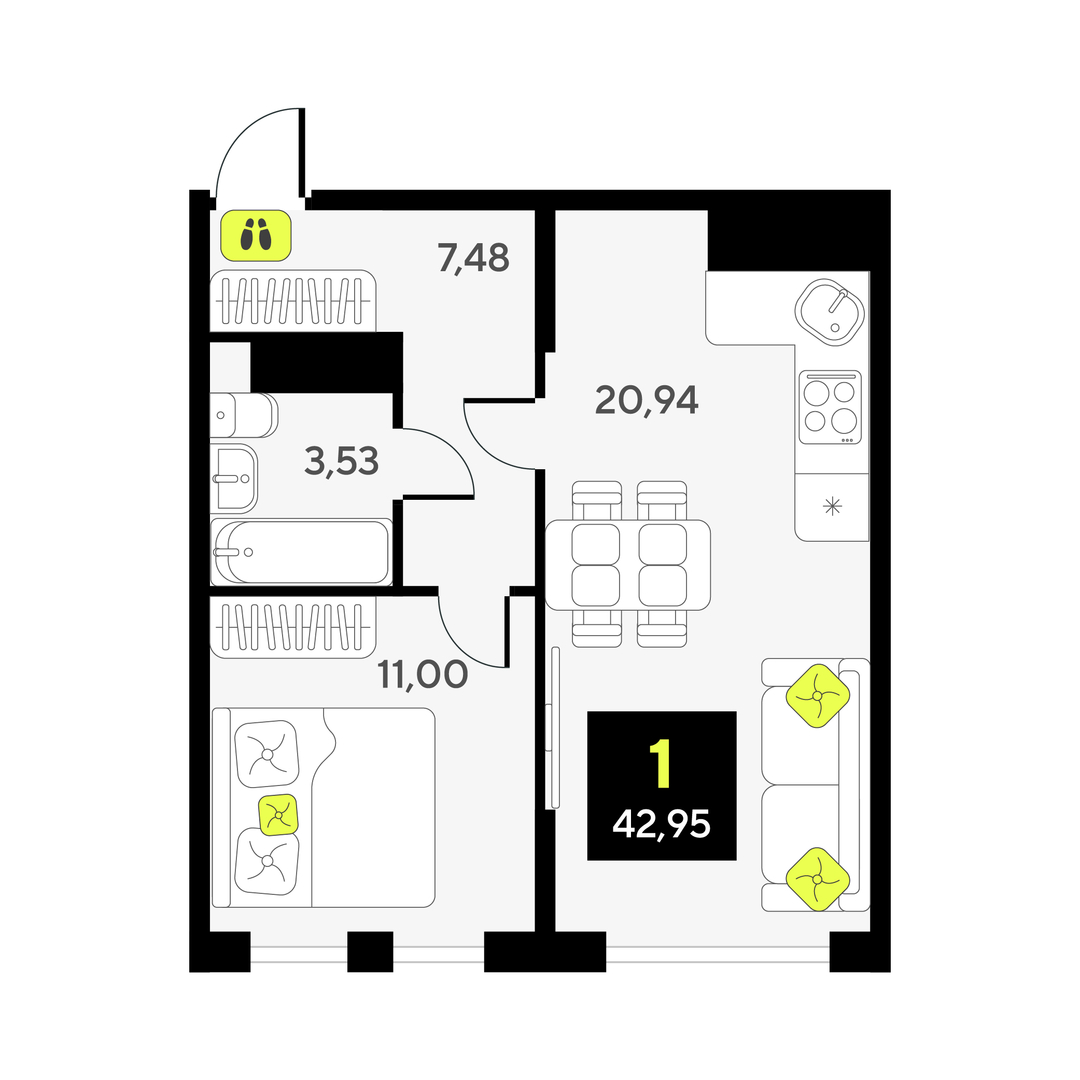 Дивный квартал у озера