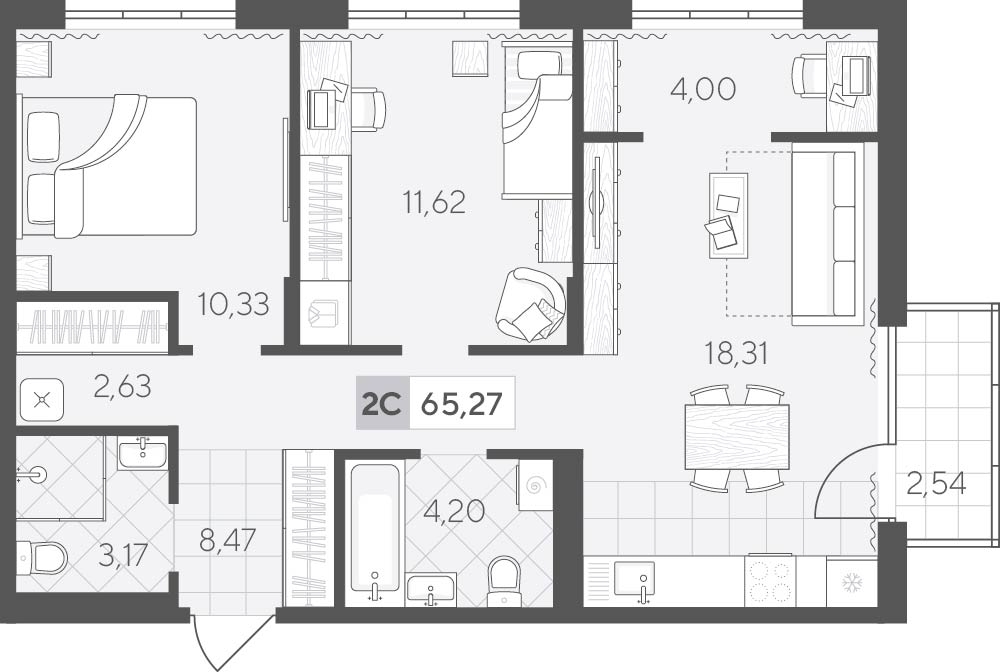 Скандиа. Квартал у озера