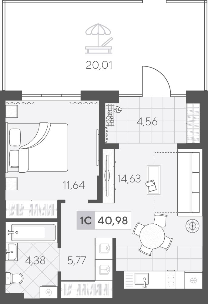 Скандиа. Квартал у озера