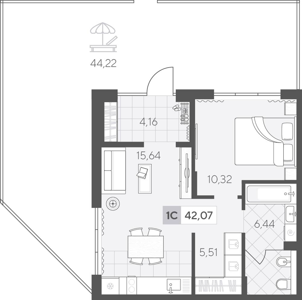 Скандиа. Квартал у озера