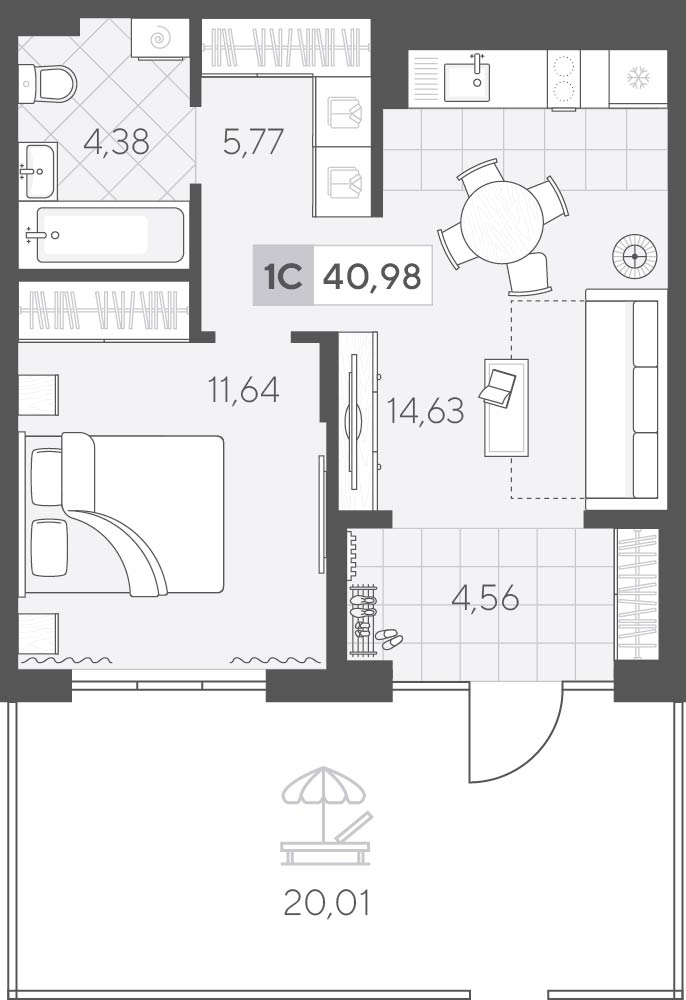 Скандиа. Квартал у озера