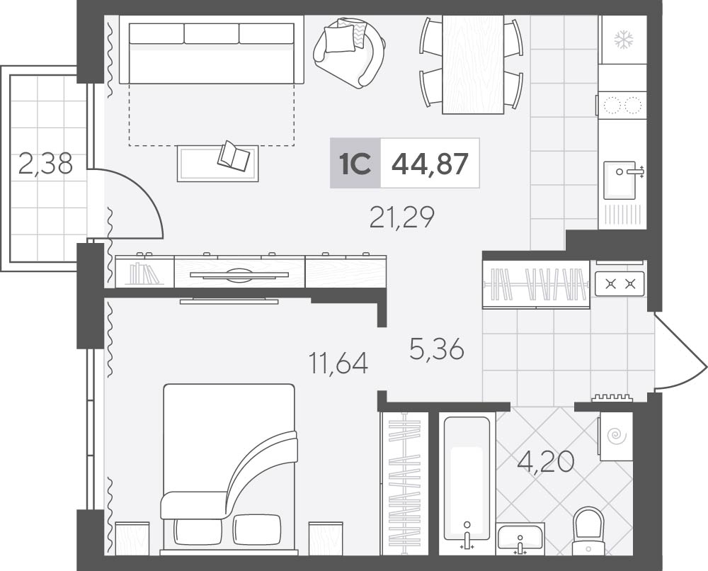 Скандиа. Квартал у озера