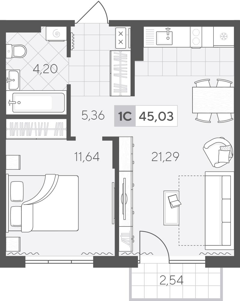 Скандиа. Квартал у озера