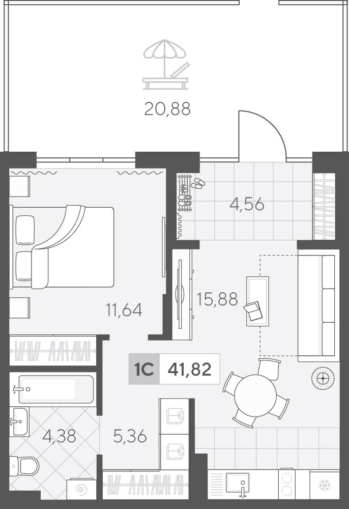 Скандиа. Квартал у озера